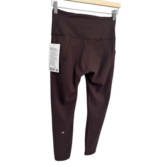 Lululemon. Wunder Train High-Rise Tight with Pockets 25" Espresso Size 8 NWT - Picture 8 of 11